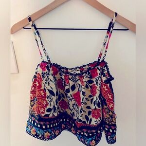 Anthropologie beautiful boho floral summer top. Never worn.
